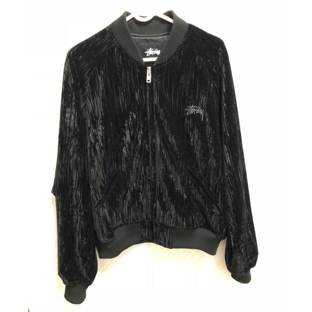 STUSSY ベロア生地ブルゾン | フリマアプリ ラクマ