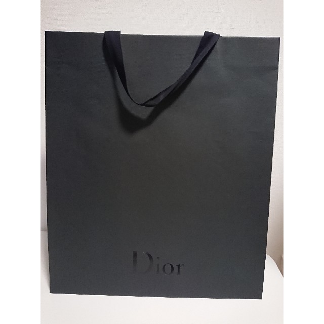 Christian Dior(クリスチャンディオール)のGAZELe様 専用 「ディオール 紙袋  黒  【大】」 レディースのバッグ(ショップ袋)の商品写真