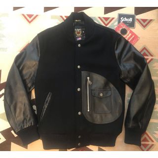 ショット(schott)のschott varsity jacket 袖レザー 38 牛革 スタジャン(スタジャン)