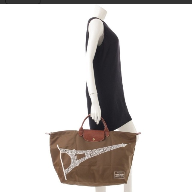 LONGCHAMP】トートバッグ エッフェル塔柄 新品未使用 - トートバッグ