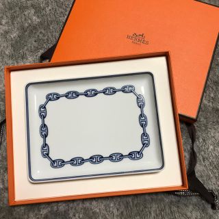 エルメス(Hermes)のエルメス シェーヌダンクル ブループレート 未使用品(食器)