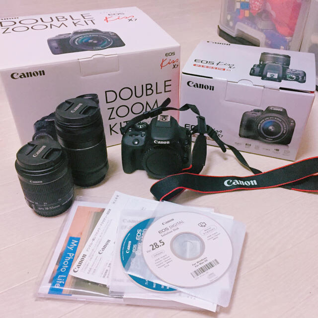 Canon EOS kiss x7 ダブルズームキット - デジタル一眼