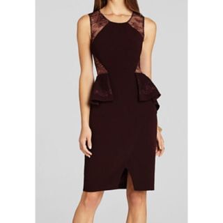 ビーシービージーマックスアズリア(BCBGMAXAZRIA)のお取置き☆ BCBG ペプラムドレス(ミニドレス)