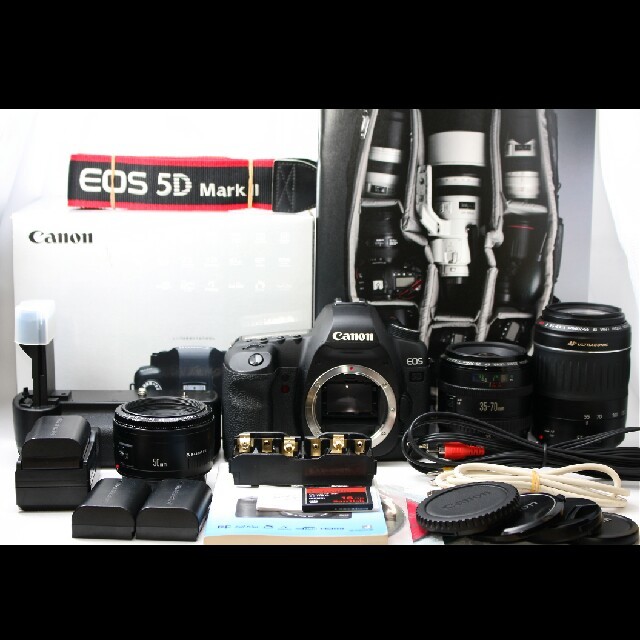 税込) Canon - 大人気フルサイズ キャノン EOS 5D Mark II トリプル