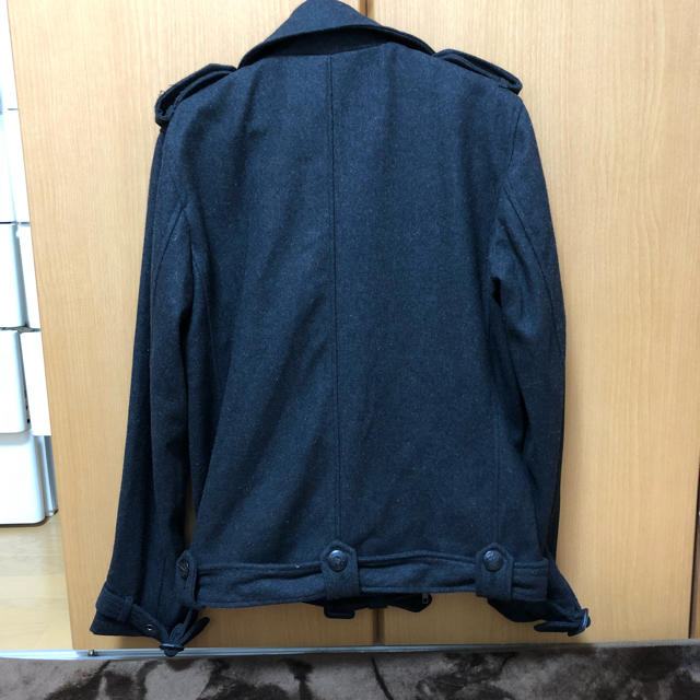新品！SUGGESTION ライダース コート メンズ メンズのジャケット/アウター(ピーコート)の商品写真