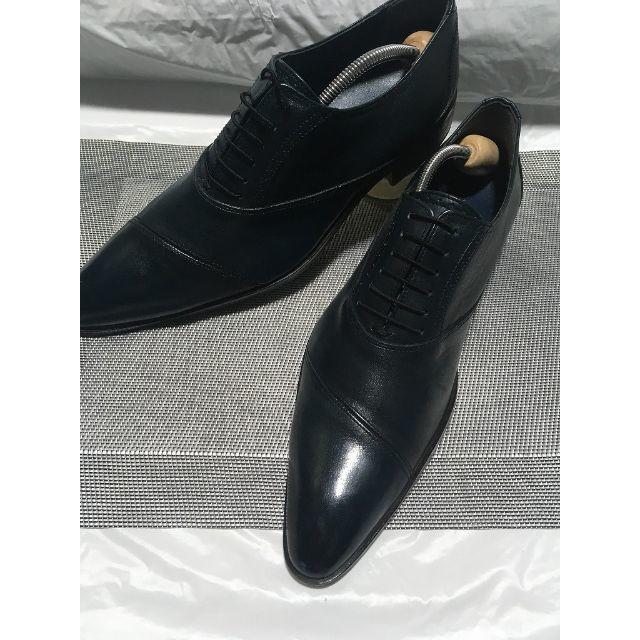 Santoni(サントーニ)の☆使用回数僅か☆クイーンクラシコ　シューズ/ネイビー☆40（25.5㎝） メンズの靴/シューズ(ドレス/ビジネス)の商品写真