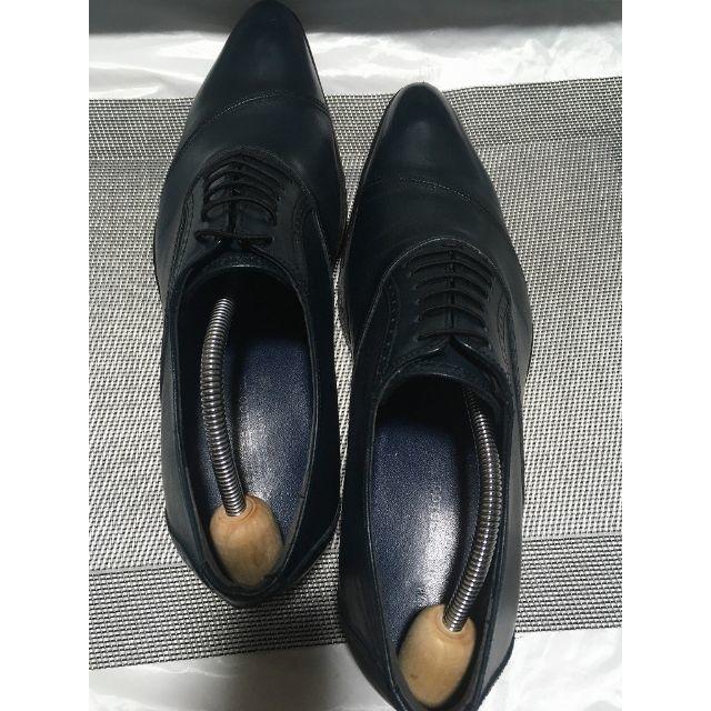 Santoni(サントーニ)の☆使用回数僅か☆クイーンクラシコ　シューズ/ネイビー☆40（25.5㎝） メンズの靴/シューズ(ドレス/ビジネス)の商品写真