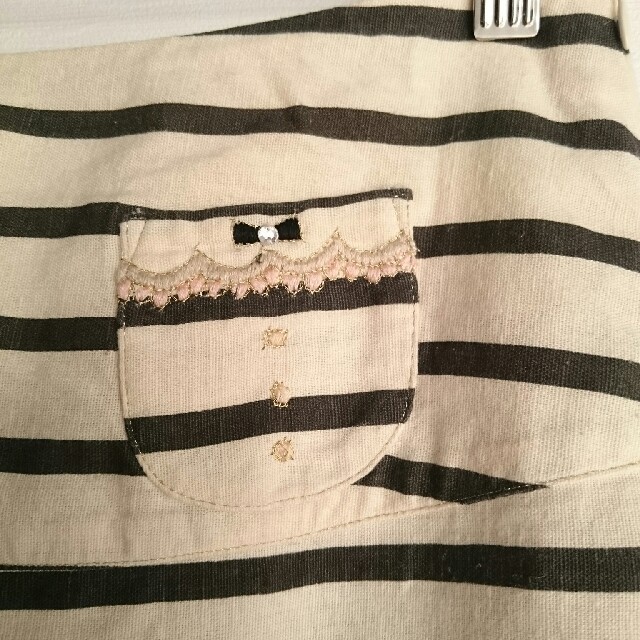 franche lippee(フランシュリッペ)の麻子様専用    flanche lippee black ボーダースカート レディースのスカート(ひざ丈スカート)の商品写真