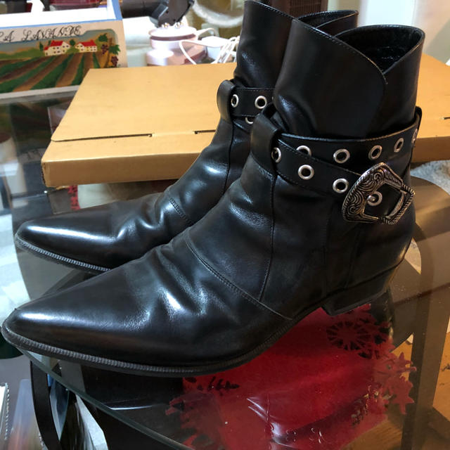 Saint Laurent Paris ウエスタンベルト ブーツ www.club51.mx