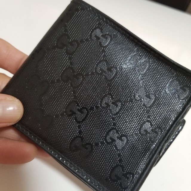 Gucci(グッチ)の【即決歓迎】GUCCI 折り財布 黒 GGインプリメ メンズのファッション小物(折り財布)の商品写真