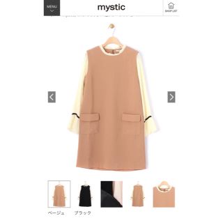 ミスティック(mystic)のmystic 袖プリーツワンピース(ひざ丈ワンピース)