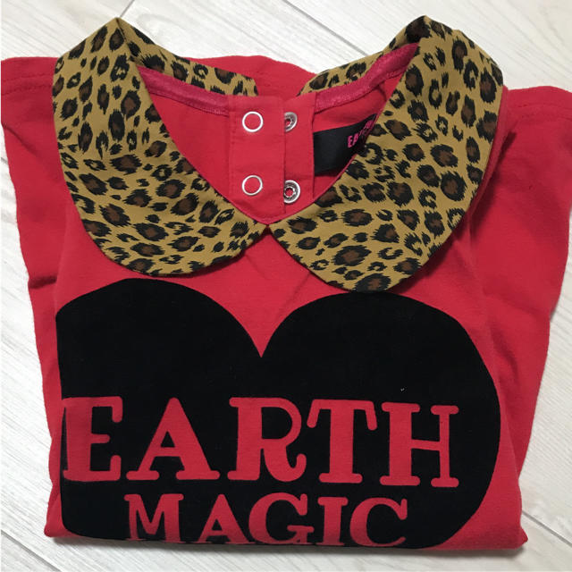 EARTHMAGIC(アースマジック)のアースマジック チェニク ロンT キッズ/ベビー/マタニティのキッズ服女の子用(90cm~)(Tシャツ/カットソー)の商品写真