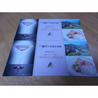 miwa様専用　箱根ガラスの森美術館　お食事付　入場招待券１枚(美術館/博物館)