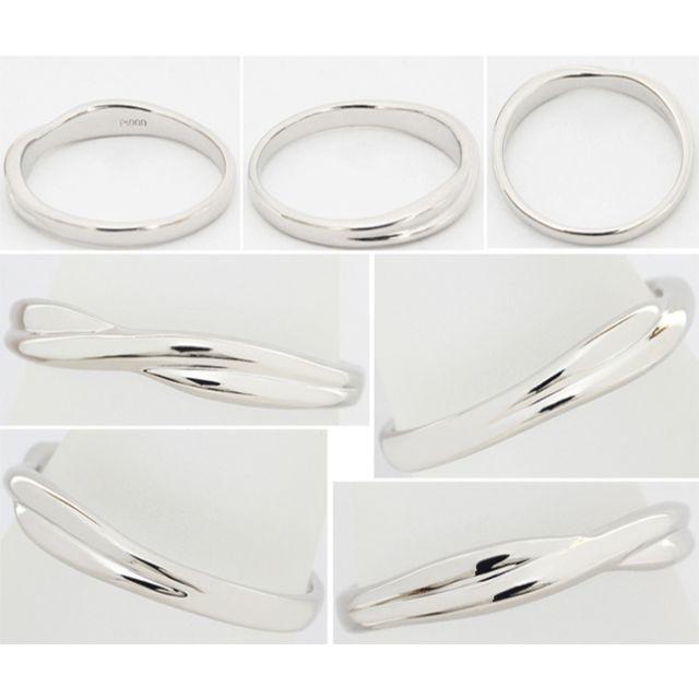 23120円 Pt900 プラチナ 指輪 リング メンズ 2連 交差 クロス 19 23120円 Pt900 プラチナ 指輪 リング メンズ 2連 交差 クロス 19
