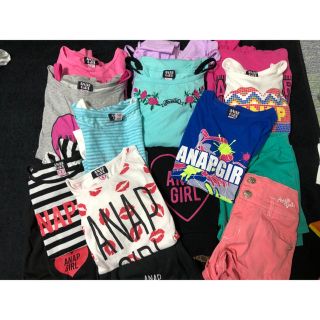 アナップキッズ(ANAP Kids)のANAP  girl  15点 Sサイズ ➕おまけ４点(Tシャツ/カットソー)