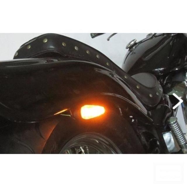  バイク LED トライアングル ミニ ウインカー クリア 12V 2セット 自動車/バイクのバイク(モトクロス用品)の商品写真