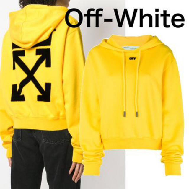 レディース2018-19AW Off-White ロゴフードパーカー