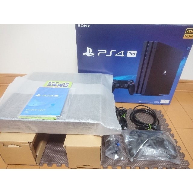 PS4  PRO  1TB   保証延長有り　ブラック　本体