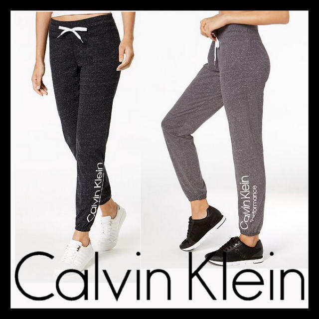 日本未入荷★CK カルバン クライン ロゴ スウェット パンツ ブラック XS