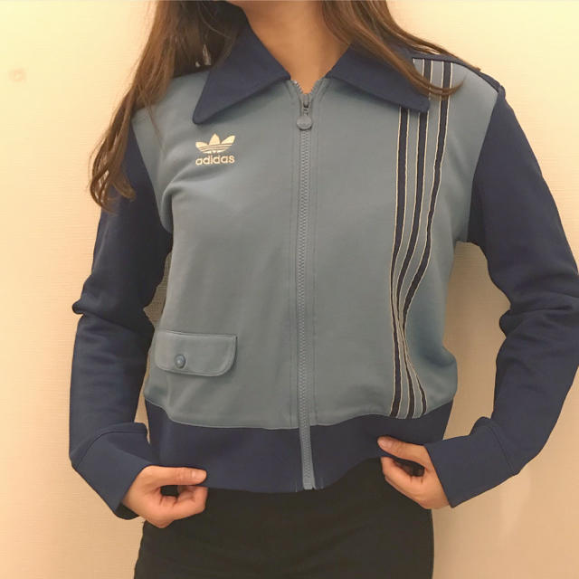 adidas(アディダス)の80s vintage adidas ジャージ トップス レディースのトップス(トレーナー/スウェット)の商品写真