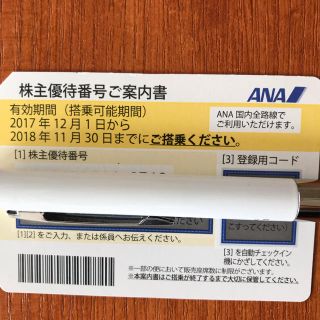 エーエヌエー(ゼンニッポンクウユ)(ANA(全日本空輸))のANA株主優待券(航空券)