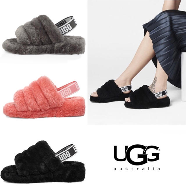 UGG(アグ)のフラッフ イヤー スライド レディースの靴/シューズ(サンダル)の商品写真