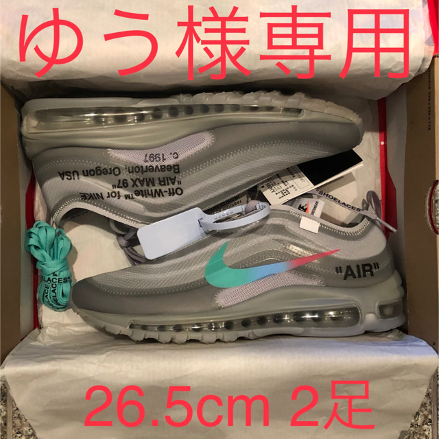 サイズ265cm26.5 AIR MAX 97 エアマックス97 オフホワ OFF WHITE