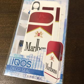 IQOSシール マルボロ赤 レトロ 男女兼用(タバコグッズ)