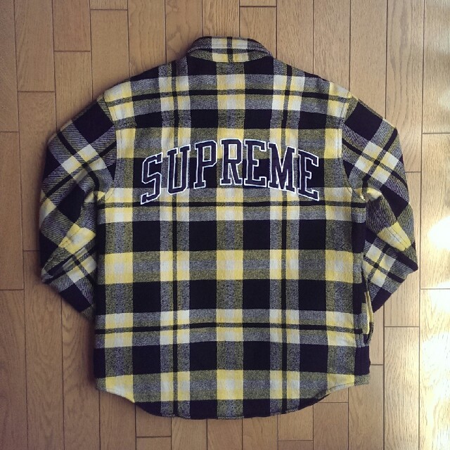 Supreme Quilted Arc Logo Flannel Shirt | フリマアプリ ラクマ
