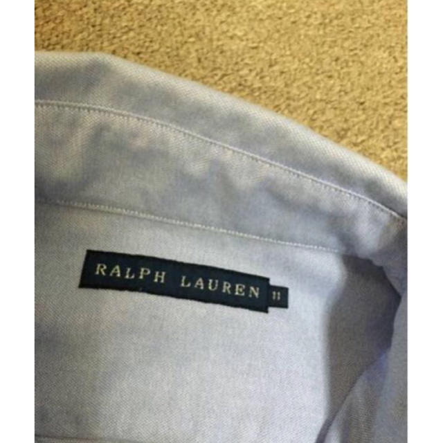 POLO RALPH LAUREN(ポロラルフローレン)の本物ラルフローレンの水色の半袖シャツ　11号　美品  レディースのトップス(シャツ/ブラウス(半袖/袖なし))の商品写真