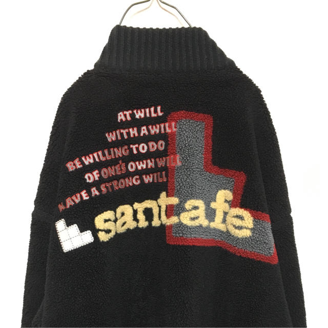 最新の激安 希少 - Santafe Santafe vintage ボアジャケット ビックロゴ サンタフェ ブルゾン