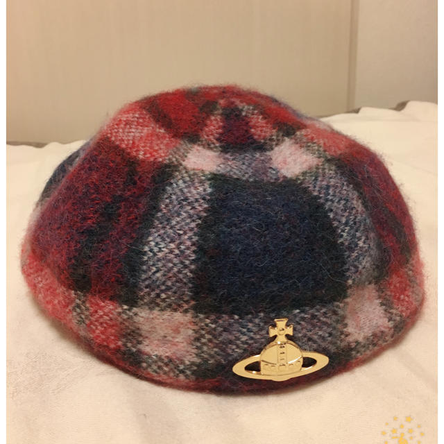 Vivienne Westwood(ヴィヴィアンウエストウッド)のVivienne Westwood チェックベレー帽 レディースの帽子(ハンチング/ベレー帽)の商品写真