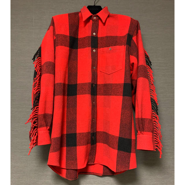 登坂着 VETEMENTS Red Flannel Western Shirt