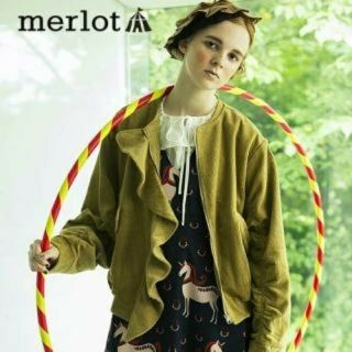 メルロー(merlot)のmerlot コーデュロイラッフルブルゾン メルロー(ブルゾン)