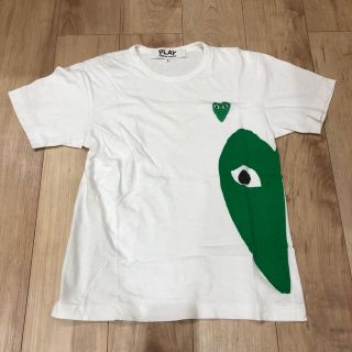 コムデギャルソン(COMME des GARCONS)の【値下中】 Tシャツ プレイ コム デ ギャルソン グリーン S garcons(Tシャツ/カットソー(半袖/袖なし))