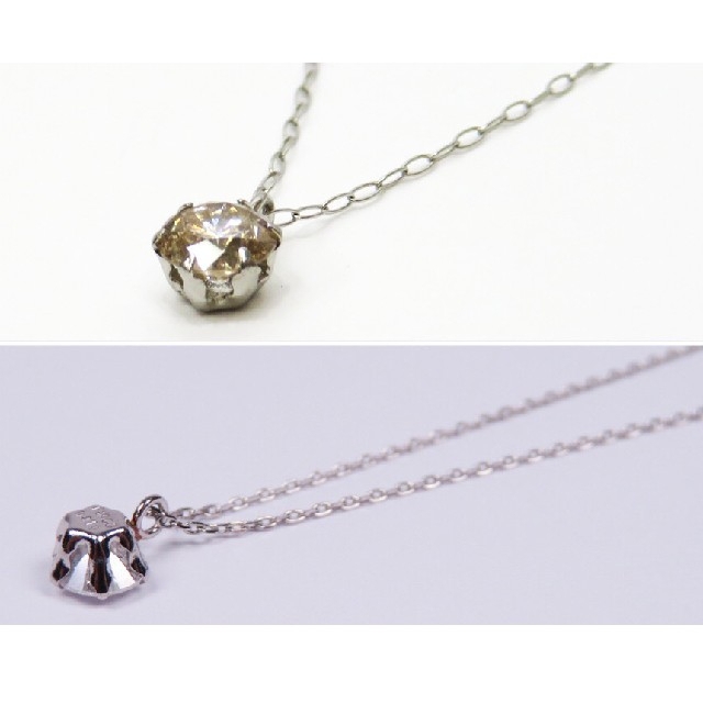 お値下げ！Ptプラチナ ダイヤモンドネックレス♡0.1ct 一粒ダイヤネックレス レディースのアクセサリー(ネックレス)の商品写真