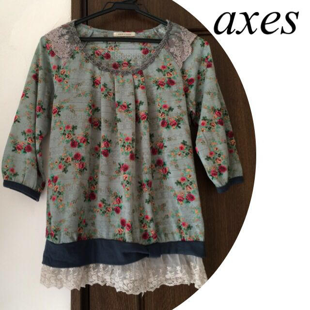 axes femme(アクシーズファム)のaxes★花柄七分袖 レディースのトップス(カットソー(長袖/七分))の商品写真