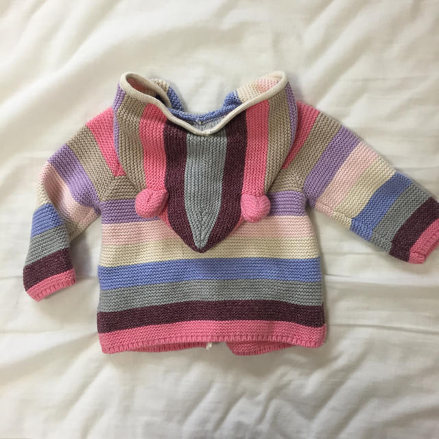 babyGAP(ベビーギャップ)のbabygap  クマ耳ニットアウター キッズ/ベビー/マタニティのベビー服(~85cm)(ジャケット/コート)の商品写真