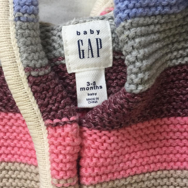 babyGAP(ベビーギャップ)のbabygap  クマ耳ニットアウター キッズ/ベビー/マタニティのベビー服(~85cm)(ジャケット/コート)の商品写真