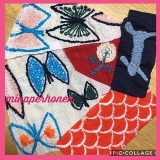 ミナペルホネン(mina perhonen)のミナペルホネン 可愛い 刺繍はぎれ(その他)