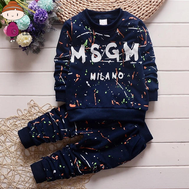 MSGM(エムエスジイエム)の新品 MSGM 子供 キッズ ルームウェア  セットアップ 部屋着 キッズ/ベビー/マタニティのキッズ服男の子用(90cm~)(パジャマ)の商品写真