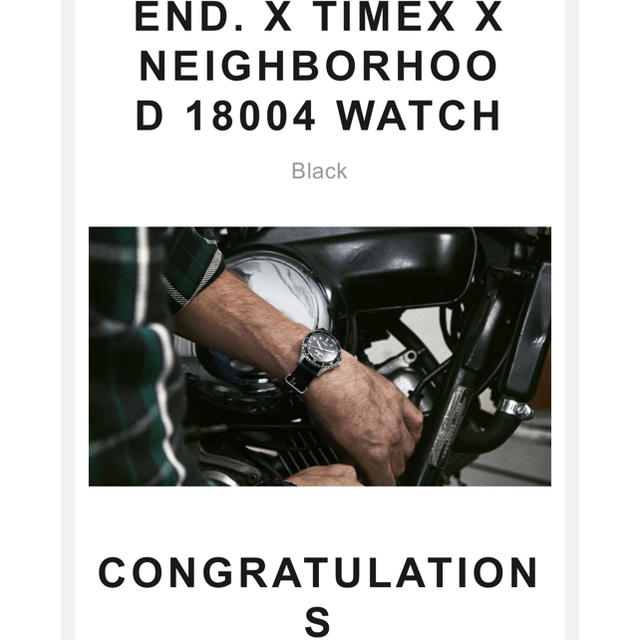 NEIGHBORHOOD(ネイバーフッド)のEND. X TIMEX X NEIGHBORHOOD 18004 WATCH メンズの時計(腕時計(アナログ))の商品写真