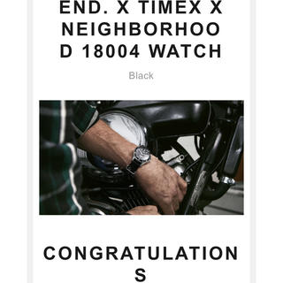 ネイバーフッド(NEIGHBORHOOD)のEND. X TIMEX X NEIGHBORHOOD 18004 WATCH(腕時計(アナログ))