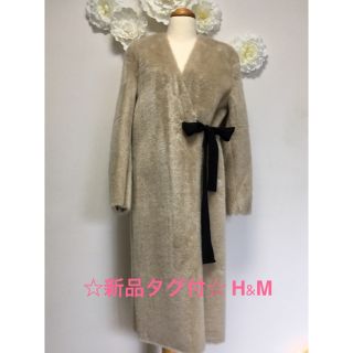 エイチアンドエム(H&M)の【新品タグ付】H&M ファーコート ☆レディース☆(毛皮/ファーコート)