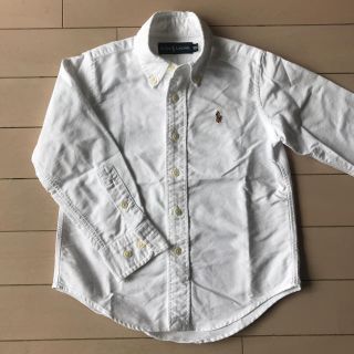 ラルフローレン(Ralph Lauren)のラルフローレン 長袖シャツ 白 100(ブラウス)