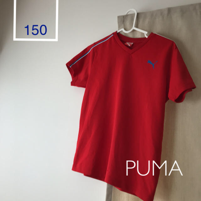 PUMA(プーマ)のプーマ150プラシャツ赤レッド半袖サッカーTシャツ スポーツ/アウトドアのサッカー/フットサル(ウェア)の商品写真