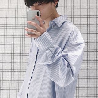 アンユーズド(UNUSED)のUNUSED 18ss silk stripe shirts(シャツ)