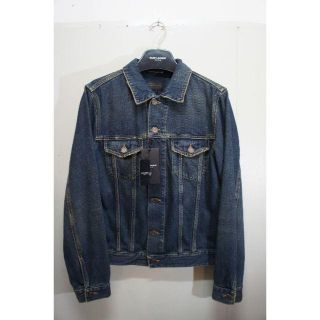 13AW saint  laurent サンローラン  袖レザーデニムジャケット