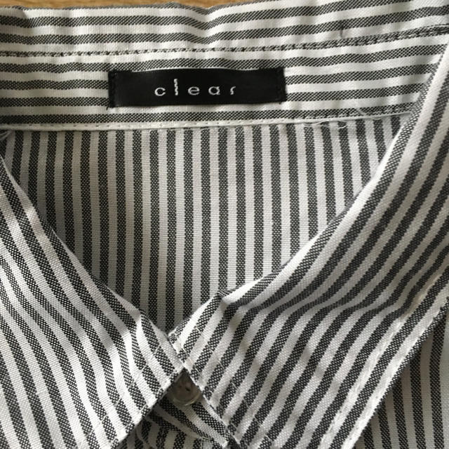 clear(クリア)のclearストライプシャツ レディースのトップス(シャツ/ブラウス(長袖/七分))の商品写真