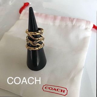 コーチ(COACH)の★COACH／Demi- Fine Tea Rose Stackedリング13号(リング(指輪))